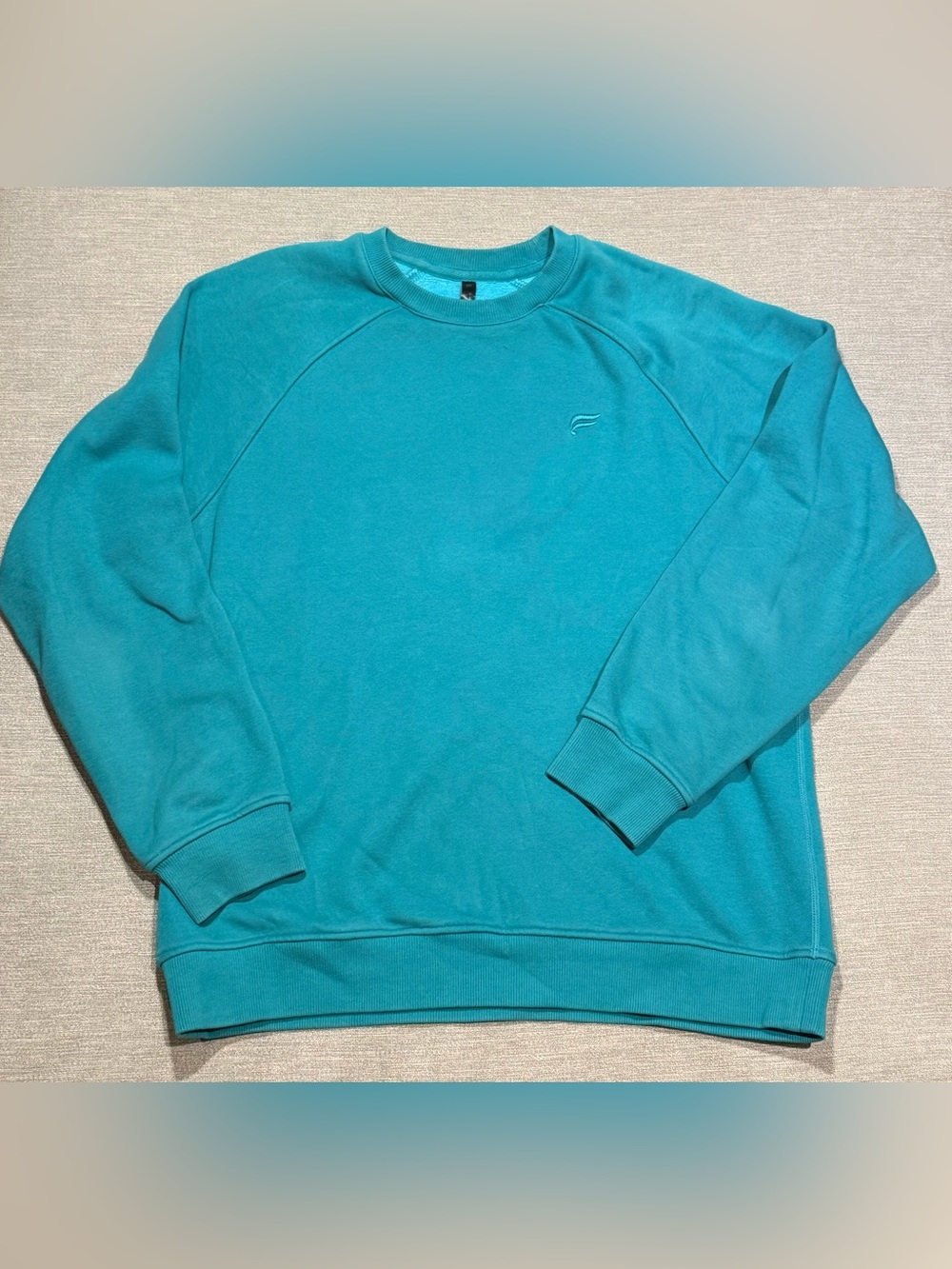 Fabletics Women's Teal Crewneck Sweatshirt